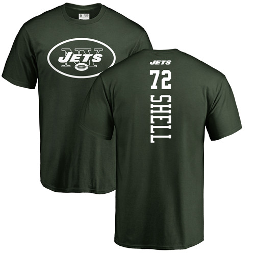 New York Jets Men Green Brandon Shell Backer NFL Football #72 T Shirt